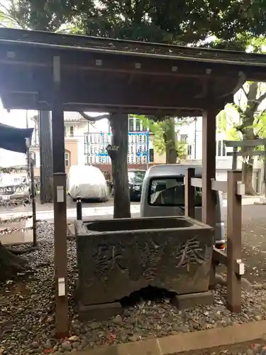 中目黒八幡神社の手水