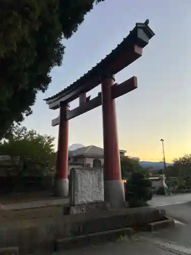 河口浅間神社の鳥居