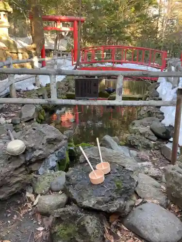 白石神社の庭園