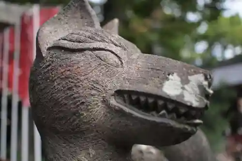 安積國造神社の狛犬