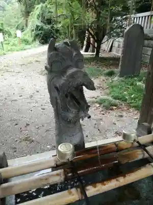 安房神社の手水舎