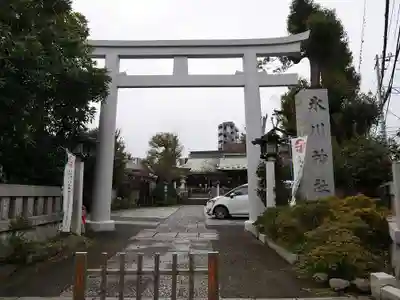 新宿下落合氷川神社の鳥居