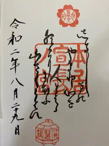 本居宣長ノ宮の御朱印
