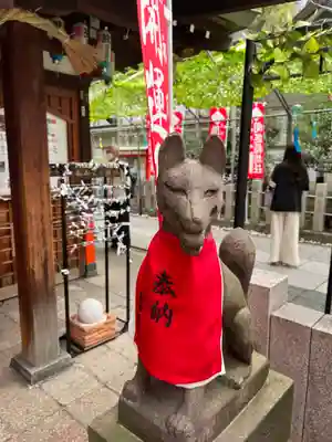 露天神社（お初天神）の狛犬