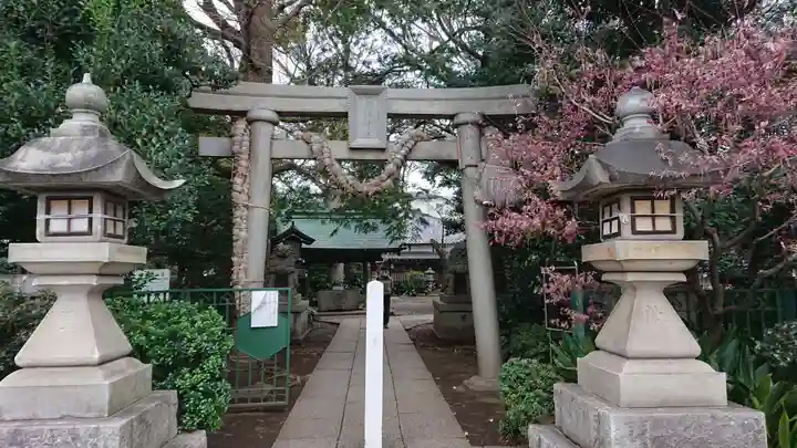 奥澤神社の鳥居