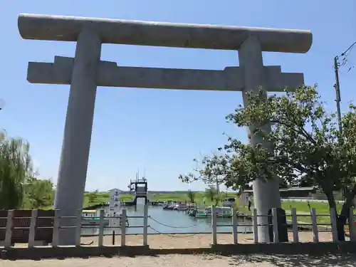 息栖神社の鳥居