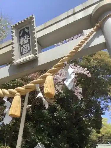 上地八幡宮の鳥居