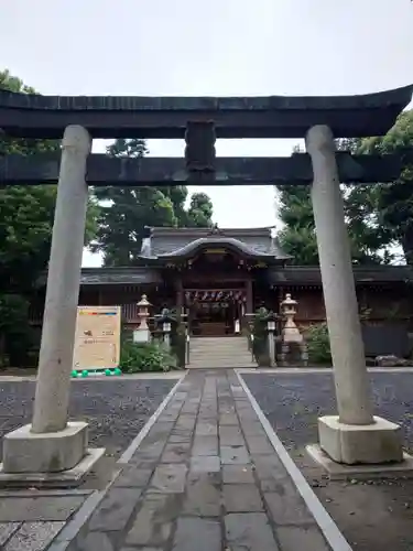 鳩ヶ谷氷川神社の鳥居