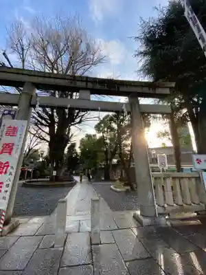 鳩森八幡神社の鳥居