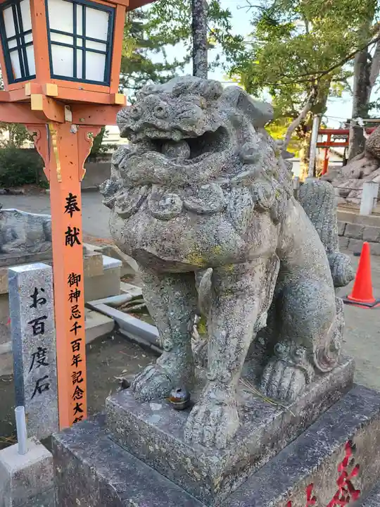 篠栗総鎮守 老松神社の狛犬