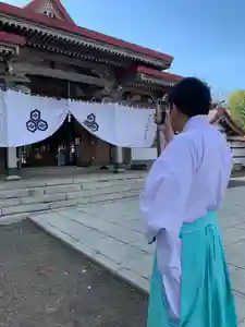 釧路一之宮 厳島神社の本殿・本堂(2020年06月07日(日) 22時47分23秒投稿)