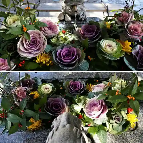 滑川神社 - 仕事と子どもの守り神の手水舎