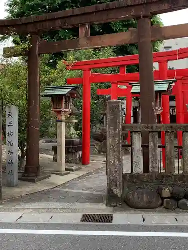 天王坊稲荷神社の鳥居