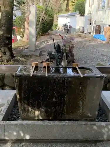 狭山神社の手水