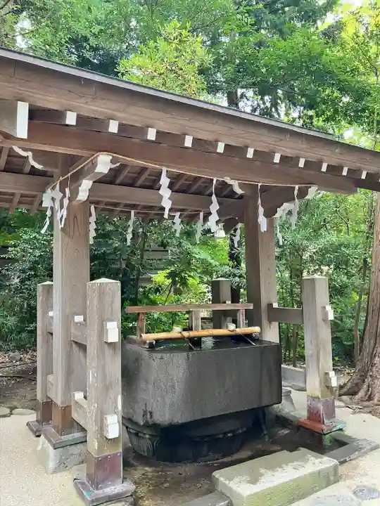 白旗神社の手水舎