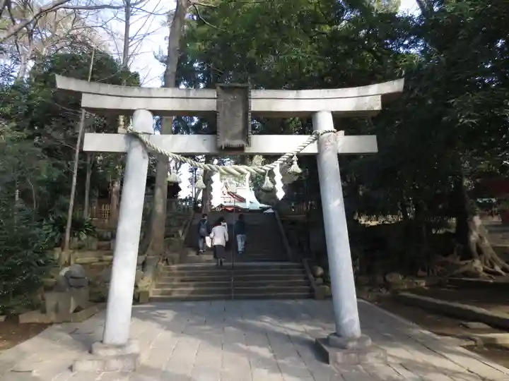世田谷八幡宮の鳥居
