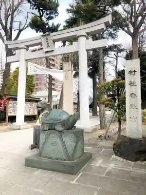 亀有香取神社の鳥居