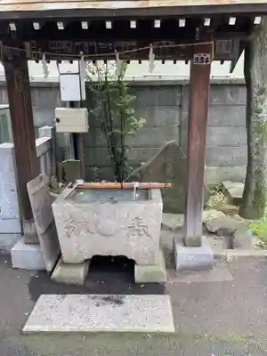 練馬大鳥神社の手水舎