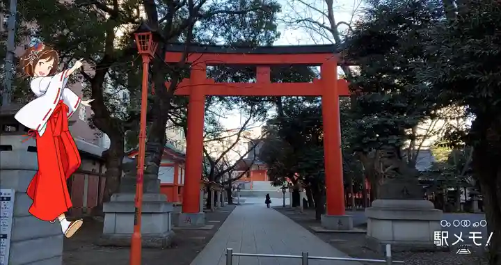 花園神社の鳥居