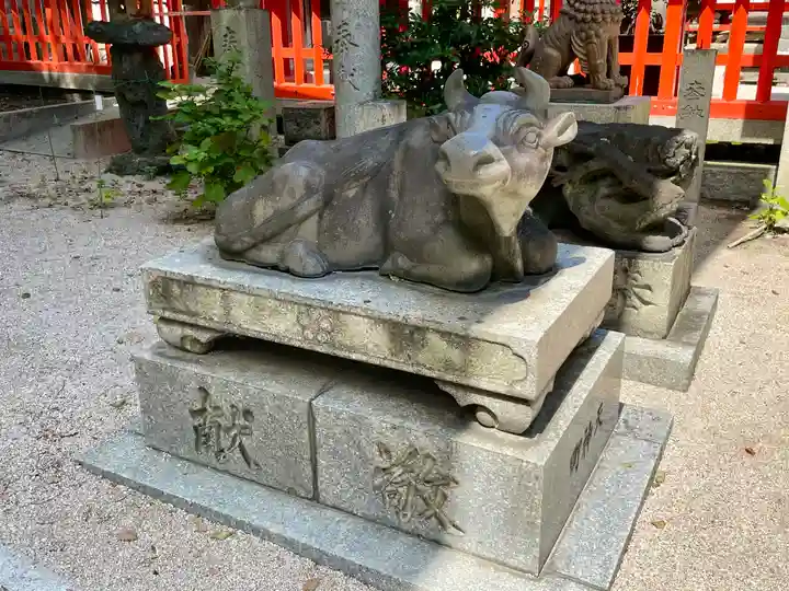 水鏡天満宮の狛犬