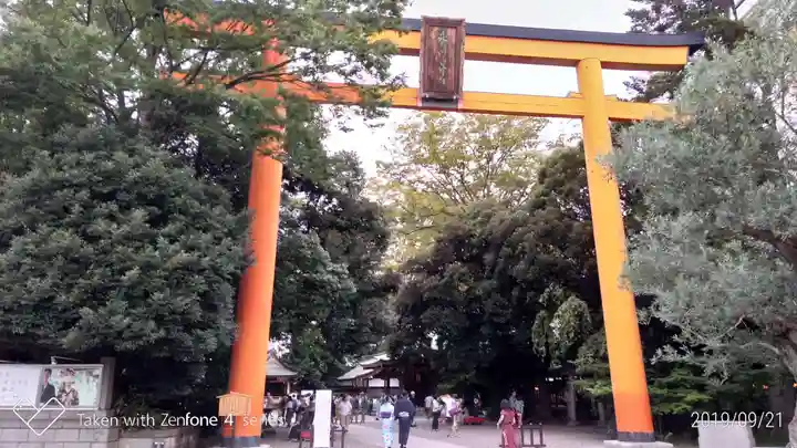 川越氷川神社の鳥居