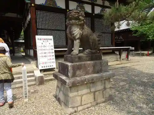 御香宮神社の狛犬