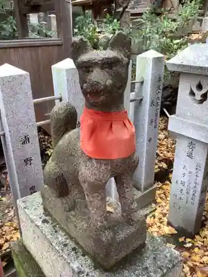 深島神社(柳原)の狛犬