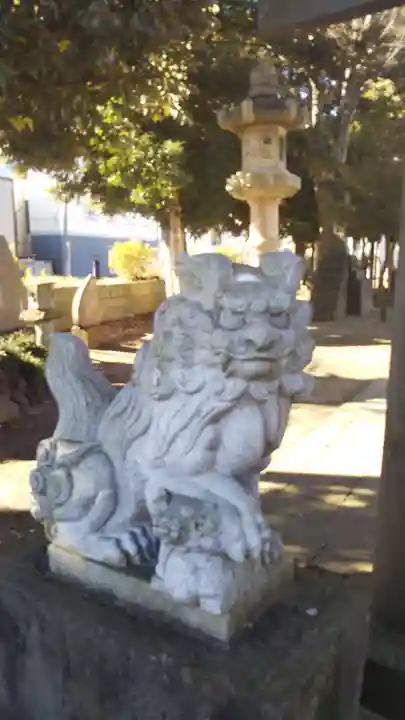 下総野田愛宕神社の狛犬