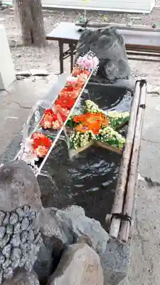 星置神社の手水舎