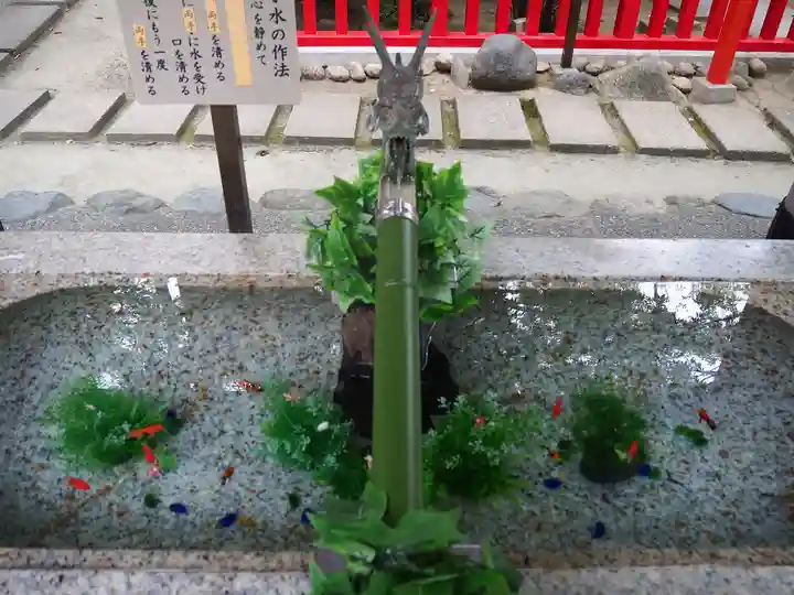 新田神社の手水舎