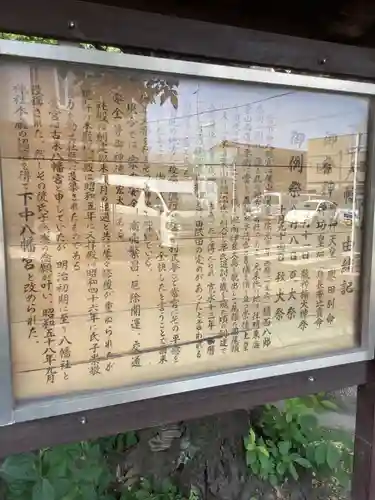 下中八幡宮の歴史