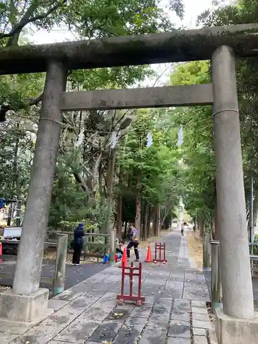 越ヶ谷久伊豆神社の鳥居