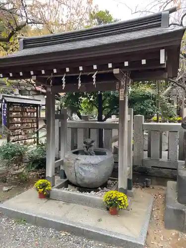 牛天神北野神社の手水