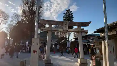 川越八幡宮の鳥居