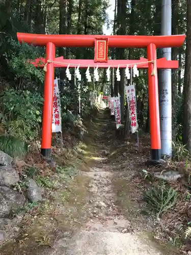 上之臺稲荷神社の鳥居