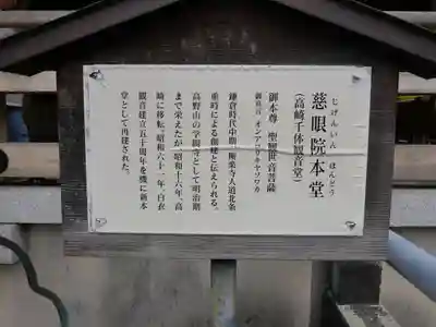 観音山慈眼院(高崎観音)(群馬県)