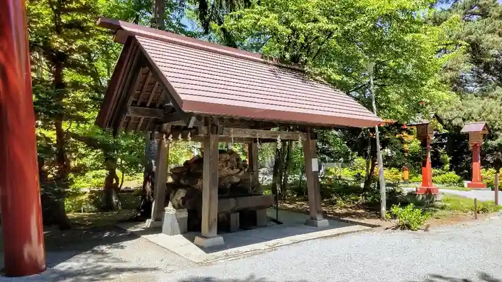 比布神社の手水舎