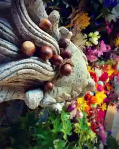 滑川神社 - 仕事と子どもの守り神の手水舎(2020年10月25日(日) 21時25分58秒投稿)