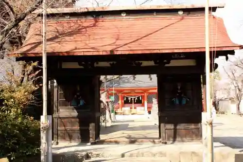 石和八幡宮(官知物部神社)の山門・神門