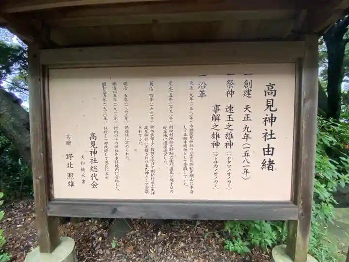 高見神社の歴史