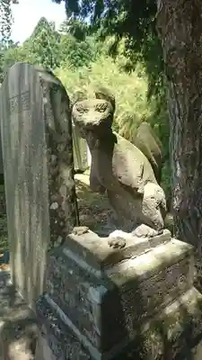 長石稲荷神社の狛犬