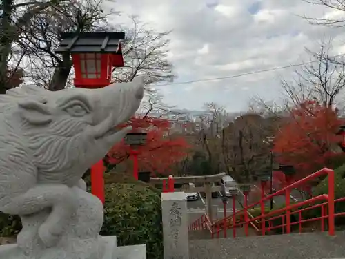 足立山妙見宮の狛犬