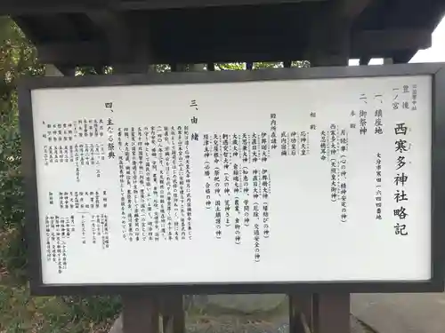 西寒多神社の歴史