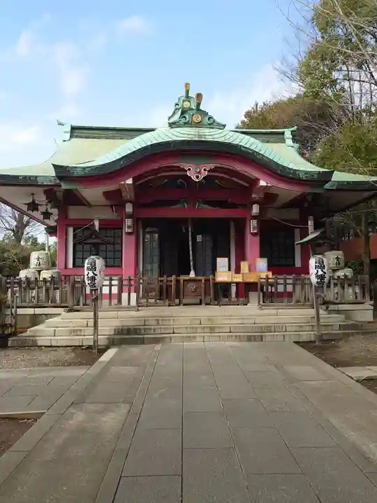 市谷亀岡八幡宮の本殿・本堂