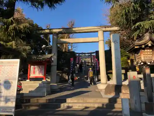中野沼袋氷川神社の鳥居