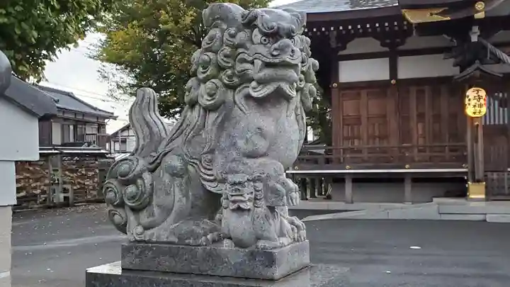 子守神社の狛犬
