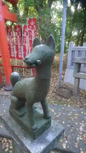 白山神社（木曽川町黒田）の狛犬