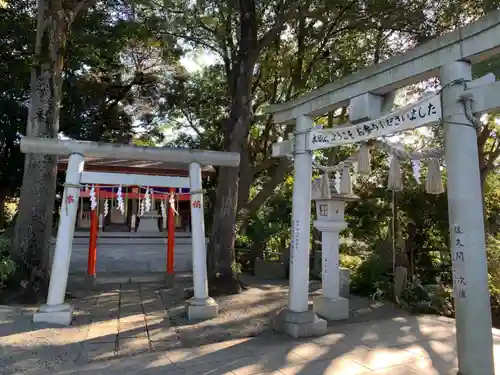 多摩川浅間神社の鳥居