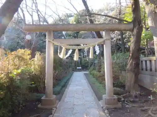 松陰神社の鳥居