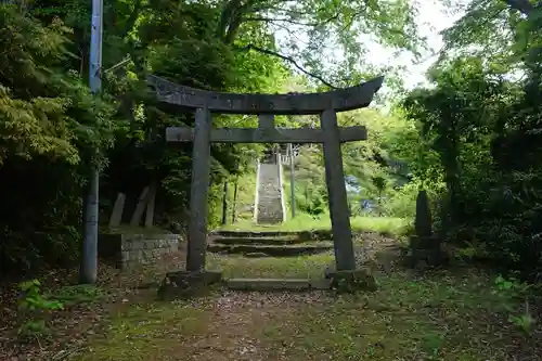 蚕影神社の鳥居